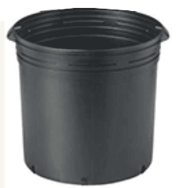 27個 取手付 大型ポット CL-40X 黒 直径400×381mm 容量約36.5L 穴 ( かど...