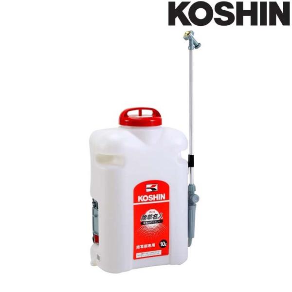 乾電池式噴霧器 除草名人 JS-10 容量10L 重量3kg 除草剤専用 専用シャワ一頭口付 工進 ...