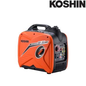 インバーター発電機 GV-16i 定格出力1.6kVA 重量 22kg 連続運転時間4h〜10.5h 工進 KOSHIN 投光器 アウトドア キャンプ 防災 シB 代引不可