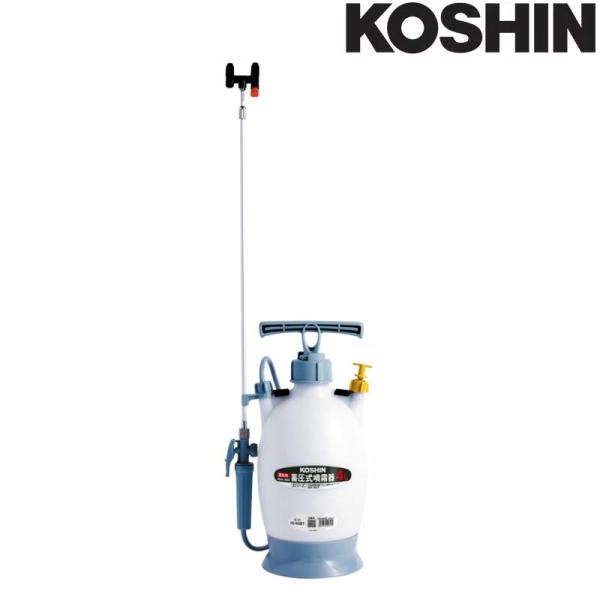蓄圧式噴霧器 ミスターオート HS-403BT 容量4L 伸縮2段2頭口 ノズル長さ最長150.5c...