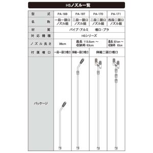 HSシリーズ ノズル 二段二頭口ノズル組 最長...の詳細画像1