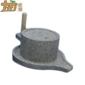 みかげ石 皿型挽臼 18型 27×33cm そば 米 穀物 製粉 石臼 ナガノ産業