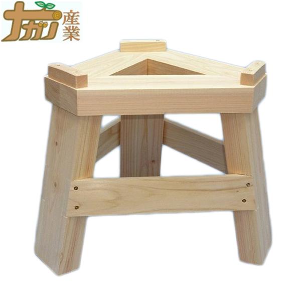 ひのき製もち臼木台 (みかげ石 もち臼 1升用 専用木台) 日本製 木台 ひのき 餅 もち 餅つき ...