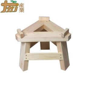 ひのき製もちつき用木台 (木製臼キネセット1升用専用木台)