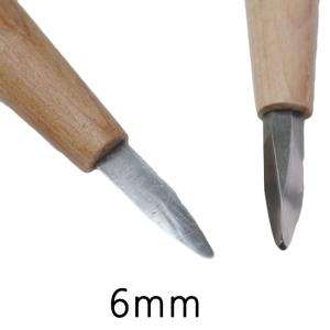 彫刻刀 モデレッジ マルケン 6mm 天道 道刃物工業 ハイス鋼