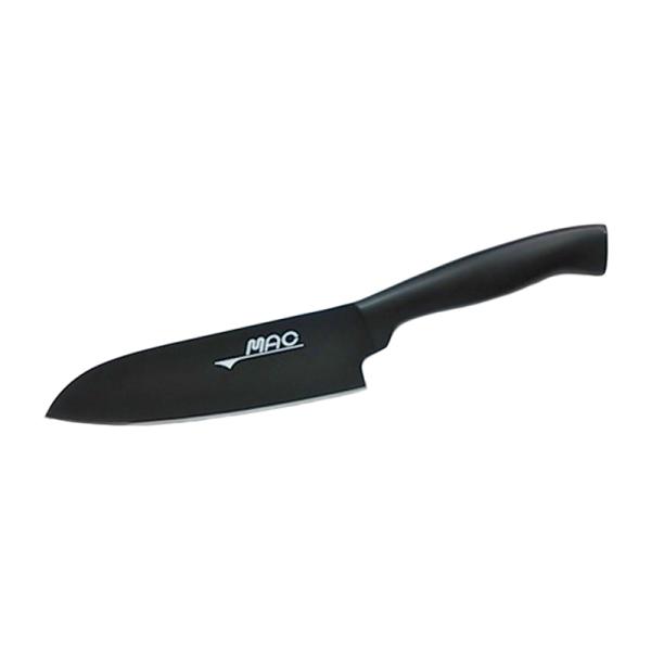 スーパーフッ素包丁 (黒) 三徳 一体成型 全長300mm 刃渡り165mm M字型ハンドル 日本製...