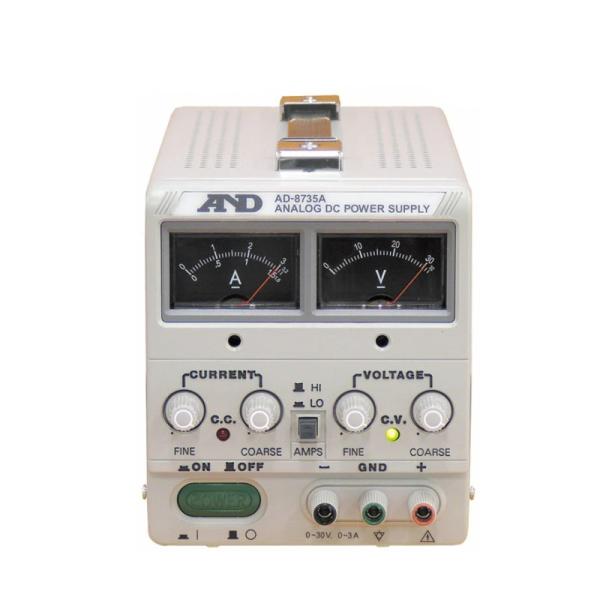 A&amp;D 直流安定化電源 30V 3A AD-8735A 消費電力 約200VA 計測 計測器 計量 ...