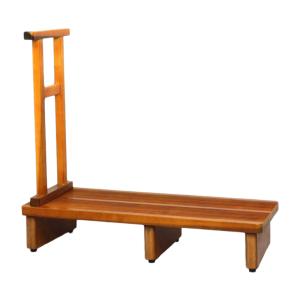幅120cm 天然木玄関台 NK-1235 ( 玄関 アジャスター 踏み台 木製