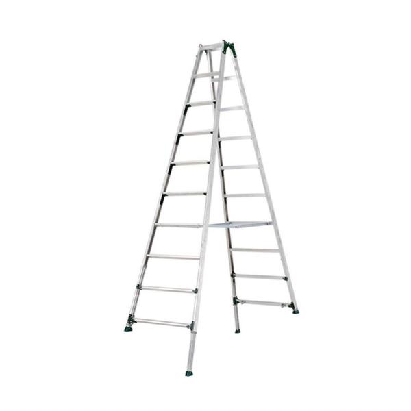 伸縮脚付専用脚立 天板高さ:3m06cm 〜 3m50cm 折畳式 伸縮構造 PRT-330FX ア...