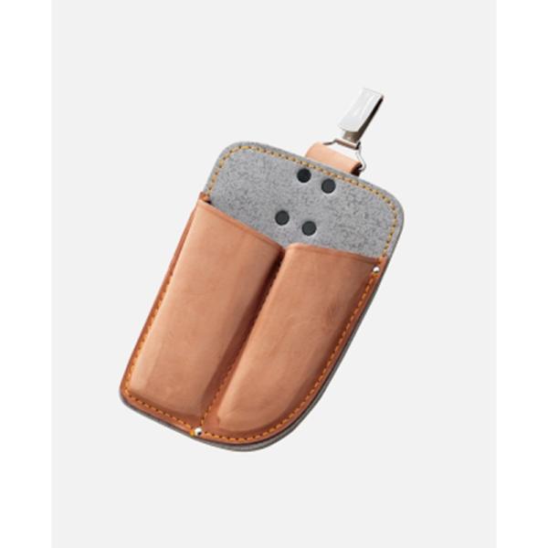 2丁差し剪定ケース かん付 HT-6261 剪定鋏用 ケース 豊稔企販 アウトドア キャンプ