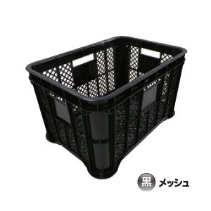 農業用　収穫　コンテナ　ボックス　30個セット 納期約1ヶ月】(12個セット) AZ採集コンテナ 黒 メッシュ底 みかん