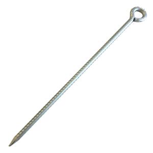 丸型 異型 ロープ止め 10本入 ユニクロメッキ D13x1200