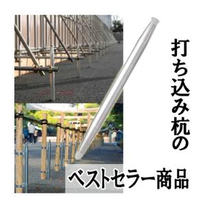杭(ドブメッキタンカンクイ)7本セット ドブメッキの鉄製クイ（杭）1500mmタイプ7本セット。42.7Φ単管パイプ