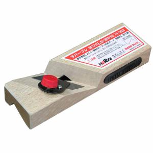 越翁 鉋下端定規 プレーンストレッチ340 溝付き 450x34x6 フックあり