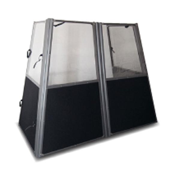 簡易防音ボックス ミノリ サイレンサー 3面 上部透明 ハツリ作業防音タイプ MES-PB150-T...