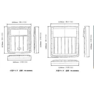 フォークリフト用 汎用ルーフカバー小 1040...の詳細画像3