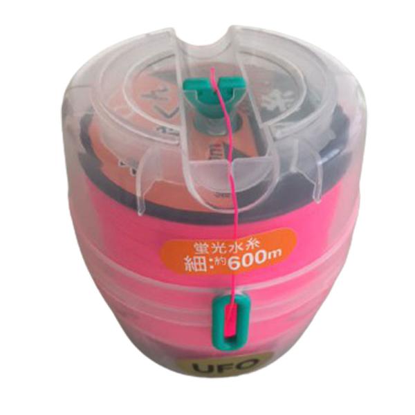 水糸くん UFO型 細糸 600m 蛍光色選択 墨出し 建築工事 カネミツ 代引不可