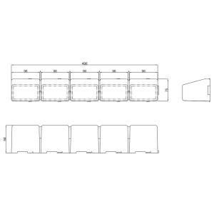 屋上緑化 エコグリーンマット専用縁セット 縁+...の詳細画像2