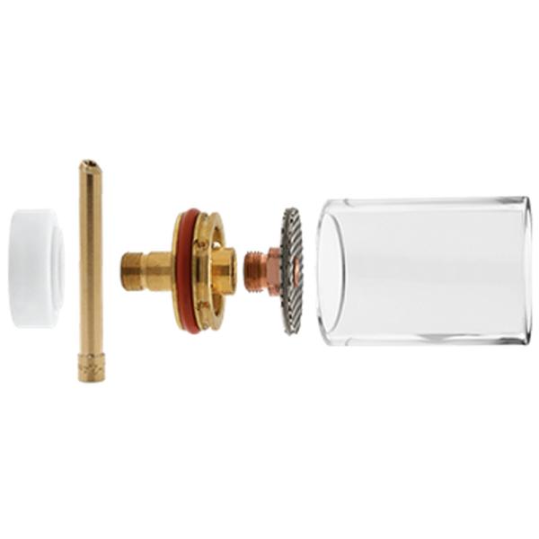 TIGトーチ ガスセーバーキット 3 大口径 パイレックスクリアノズル size18 CK17/18...