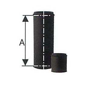 ホンマ製作所 ハゼ折 黒耐熱ステンレス 二重煙突 スーパートップ 直径