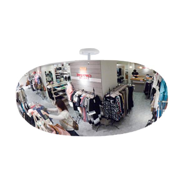 安全ミラー 凸面ミラー スーパーオーバル ビス止めタイプ SF80 H785×H500 室内専用 や...