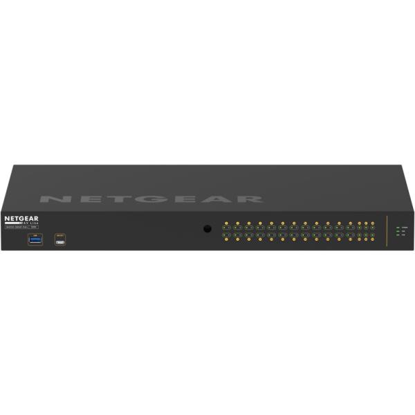 NETGEAR GSM4230P-100AJS ProAV向けPoE+対応 (300W) 1Gポート...