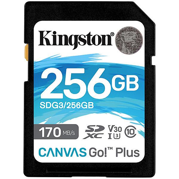 キングストン SDG3/256GB 256GB SDXCカード Canvas Go Plus Cla...