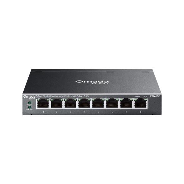 TP-LINK ES208GP Omada ギガビットPoE+ポート×8 イージーマネージスイッチ