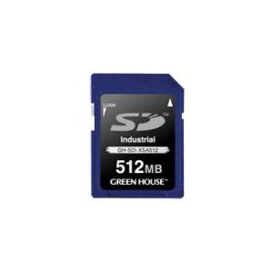 GREEN HOUSE GH-SDI-XSA512 インダストリアルSDカード SLC -40+85...