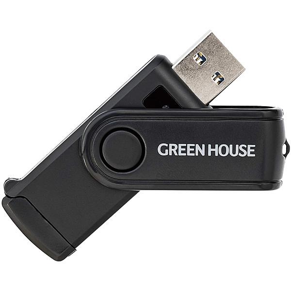 GREEN HOUSE GH-CRMU3A-BK SDXC対応USH-1 SD/ microSD U...