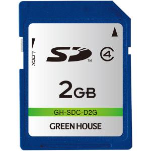 GREEN HOUSE GH-SDC-D2G SDカード クラス4 2GB｜plusyu