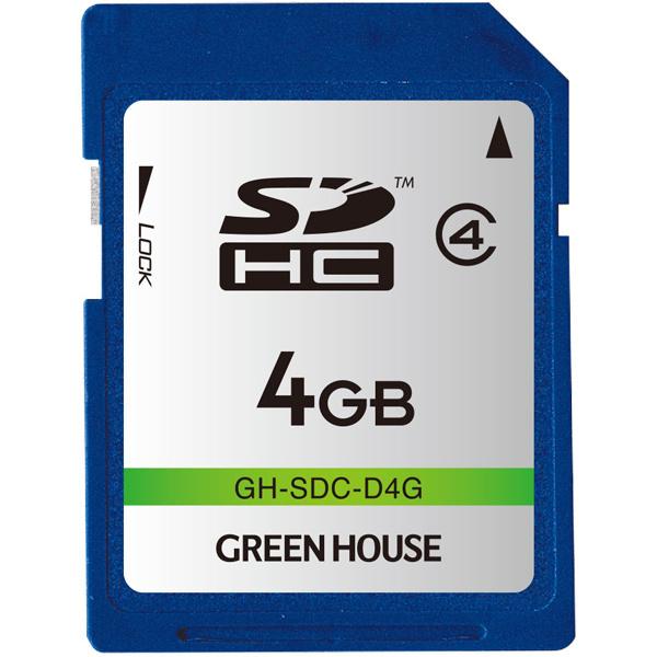 GREEN HOUSE GH-SDC-D4G SDHCカード クラス4 4GB