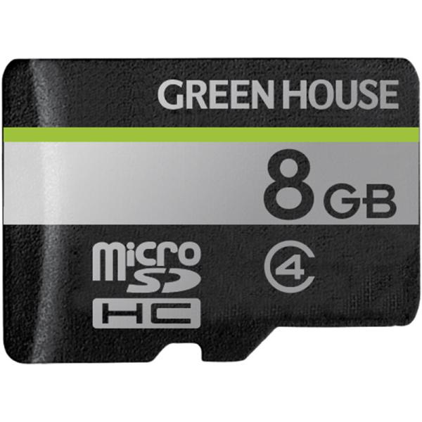GREEN HOUSE GH-SDM-D8G microSDHCカード クラス4 8GB