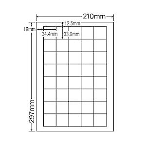 ナナクリエイト MCL15 カラーレーザプリンタ用ラベルマットタイプ(40面)