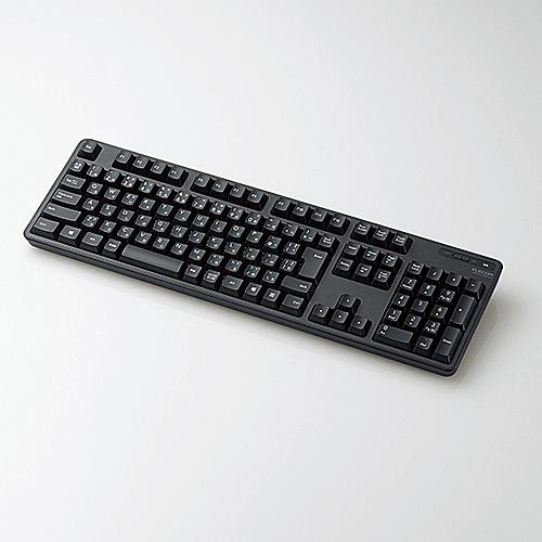 ELECOM TK-FDM106TBK 無線キーボード/ メンブレン式/ フルサイズ/ ブラック