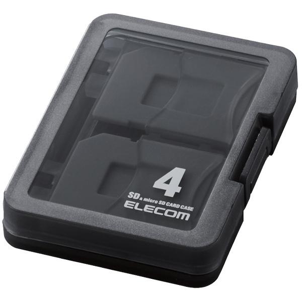 ELECOM CMC-06NMC4 SDカードケース/ 4枚収納/ SD/ microSD