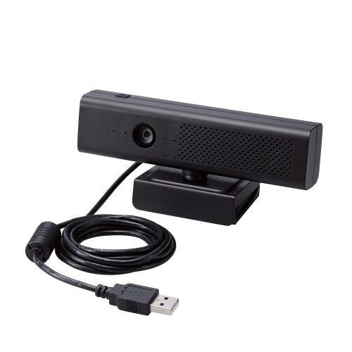 ELECOM UCAM-CS20FBBK Webカメラ/ 200万画素/ Full HD/ スピーカ...