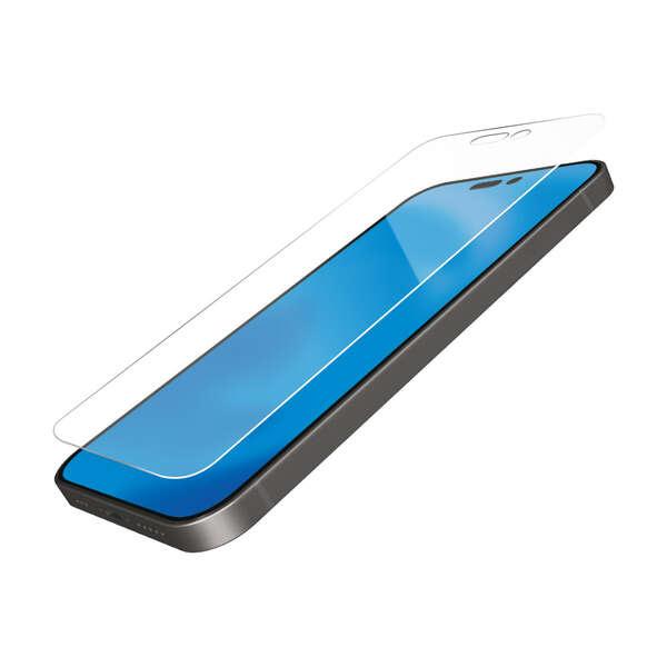 ELECOM PM-A22CFLGGBL iPhone 14 Pro用ガラスフィルム/ ブルーライト...