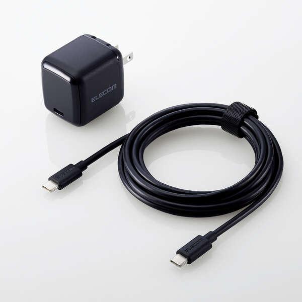 ELECOM ACDC-PD8445BK ノートPC用ACアダプター/ USB充電器/ USB PD...