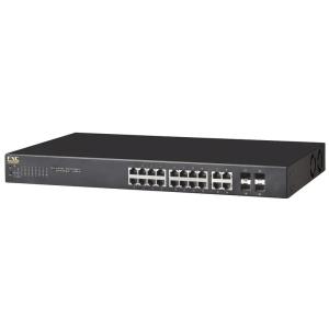 FXC NS2020VPEL Lite Smart PoE機能付スマートスイッチ 20ポートタイプ（10/ 100/ 1000MPoE×16、1GSFP×4）｜plusyu