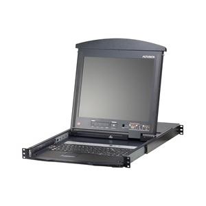 ATEN KL1516ANJJS 19インチLCD デュアルスライド 16ポートKVNドロワー ショートレール