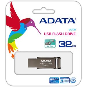 A-DATA Technology AUV131-32G-RGY USBメモリ UV131 32GB USB3.2 Gen1対応 キャップレ…