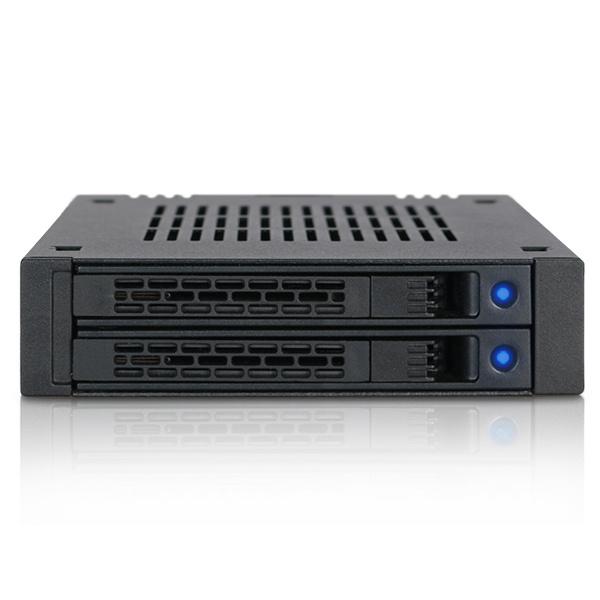 ICY DOCK MB742SP-B ICYDOCK　2x2.5インチ SATA SSD / HDD...