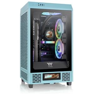 Thermaltake CA-1X9-00SBWN-00 ミニタワーPCケース The Tower 200 Turquoise