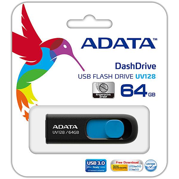 A-DATA Technology AUV128-64G-RBE USBメモリ UV128 64GB...