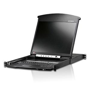 ATEN KL1516AiNJJL 19インチLCD デュアルスライド 16ポート Over IP Cat5 KVNドロワー ロングレール
