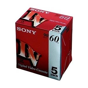 SONY(VAIO) 5DVM60R3 ミニDVカセット 60分 ICメモリーなし 5本組｜plusyu