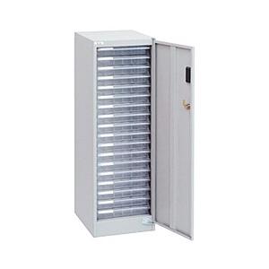 ナカバヤシ AF-S18ニユ-グレ- セキュリティフロアケース A4 浅18段 ニューグレー