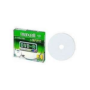 Maxell DR47WPD.S1P5S A データ用1-16倍DVD-R 4.7GB 5枚P 1枚ずつ5mmPケース入 プリンタブル｜plusyu