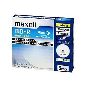 Maxell BR25PPLWPB.5S 4倍速対応データ用BD-R 25GB PLシリーズ5枚1枚...